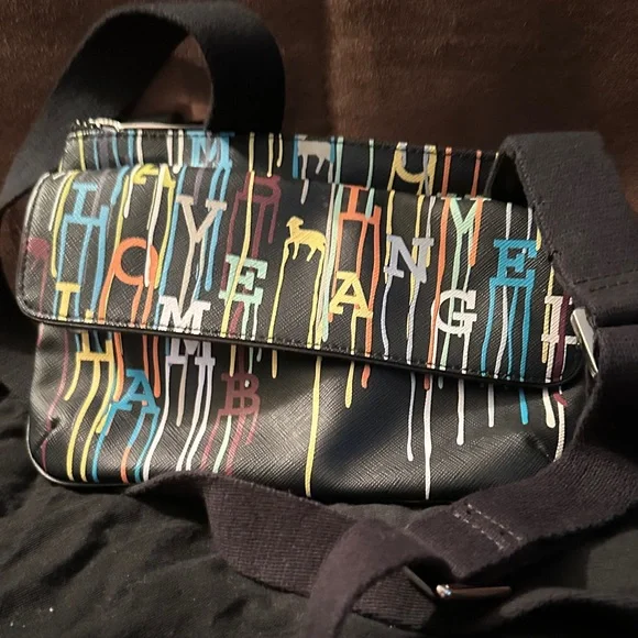 L.A.M.B. Black and Multicolor Crossbody Bag - Picture 3 of 3
